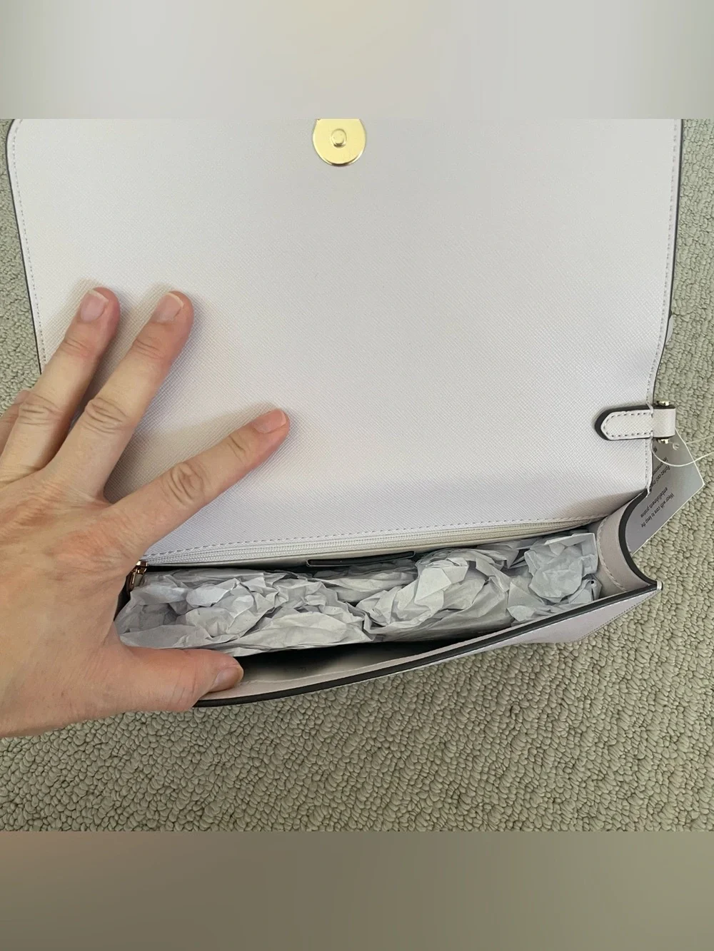 NWT Kate Spade Madison faux pearl lilac crossbody